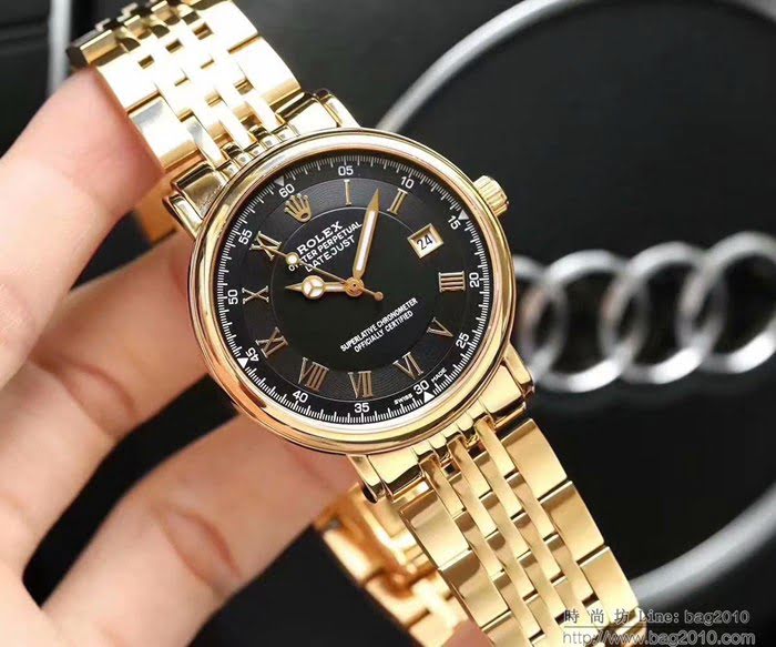 ROLEX勞力士 最新經典羅馬字面 男裝鋼帶 進口全自動機械 男士腕表 30米防水  wssb4760